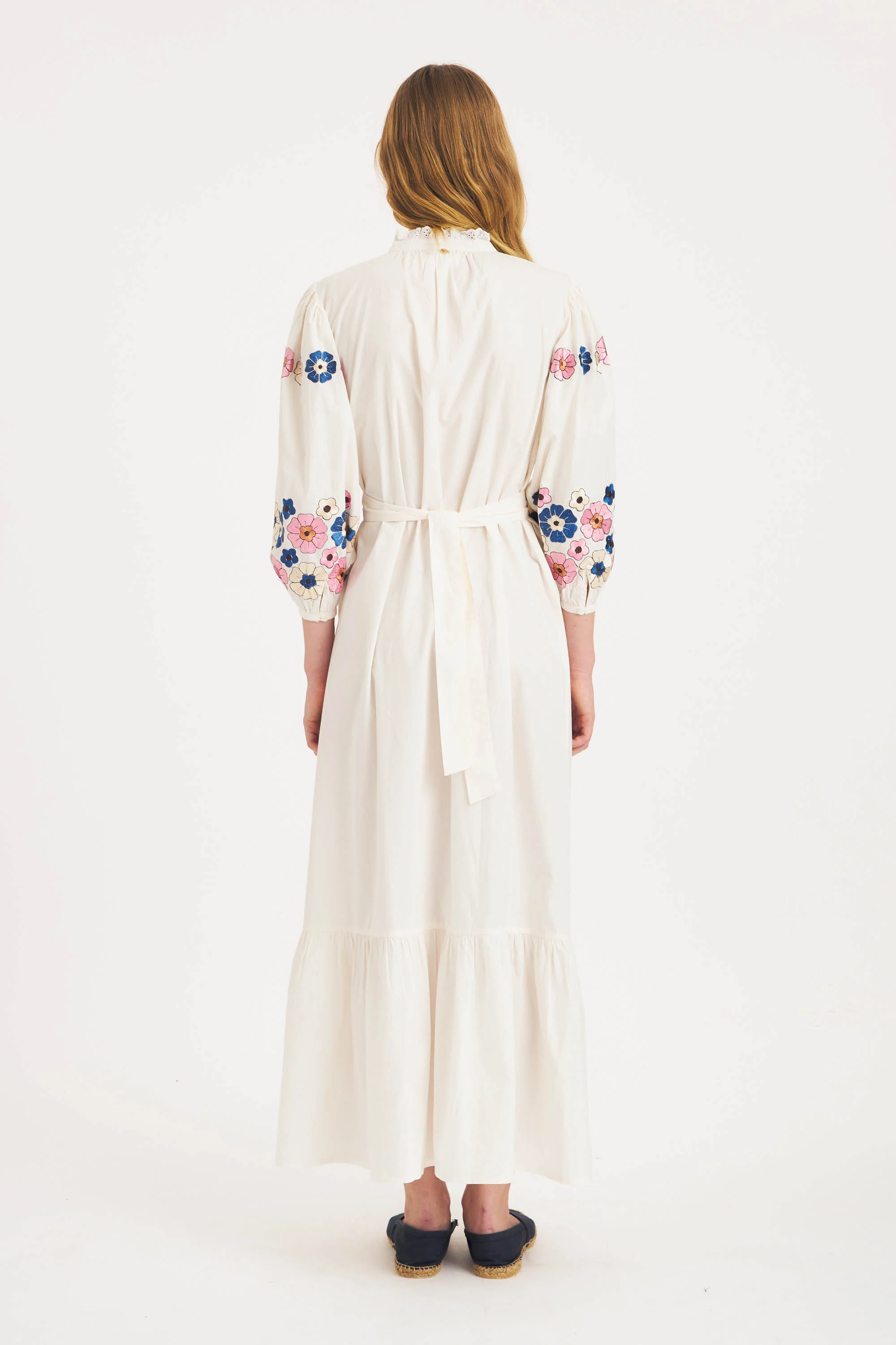 Robe longue brodée Amantina - Image 3