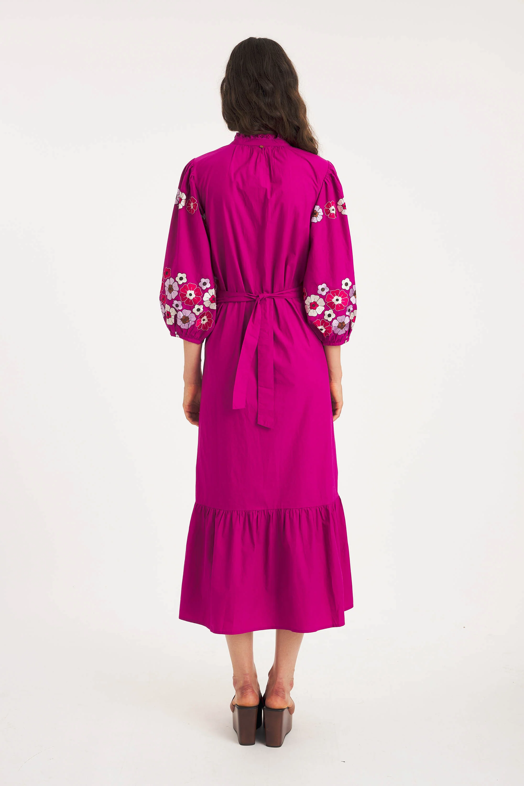 Robe longue brodée Amantina - Image 3
