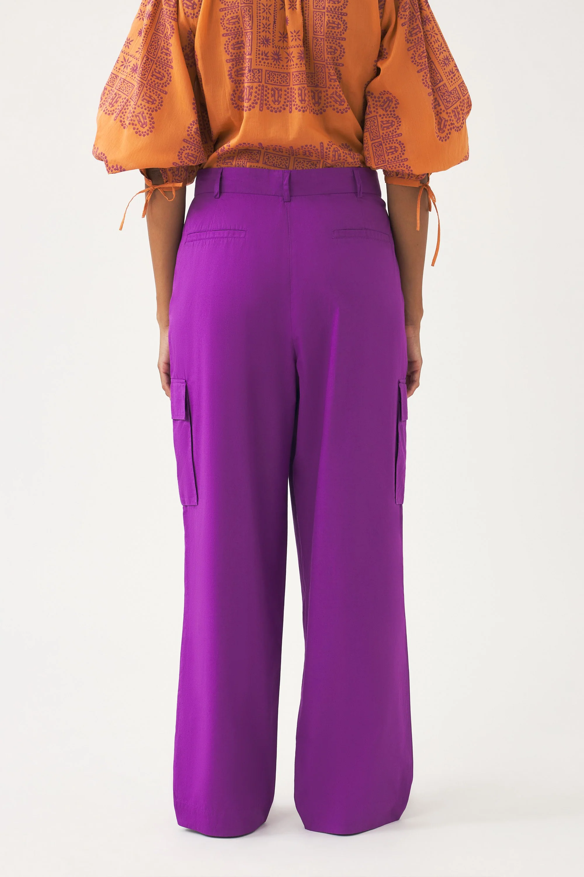 Pantalon cargo en popeline de coton Bas - Image 3