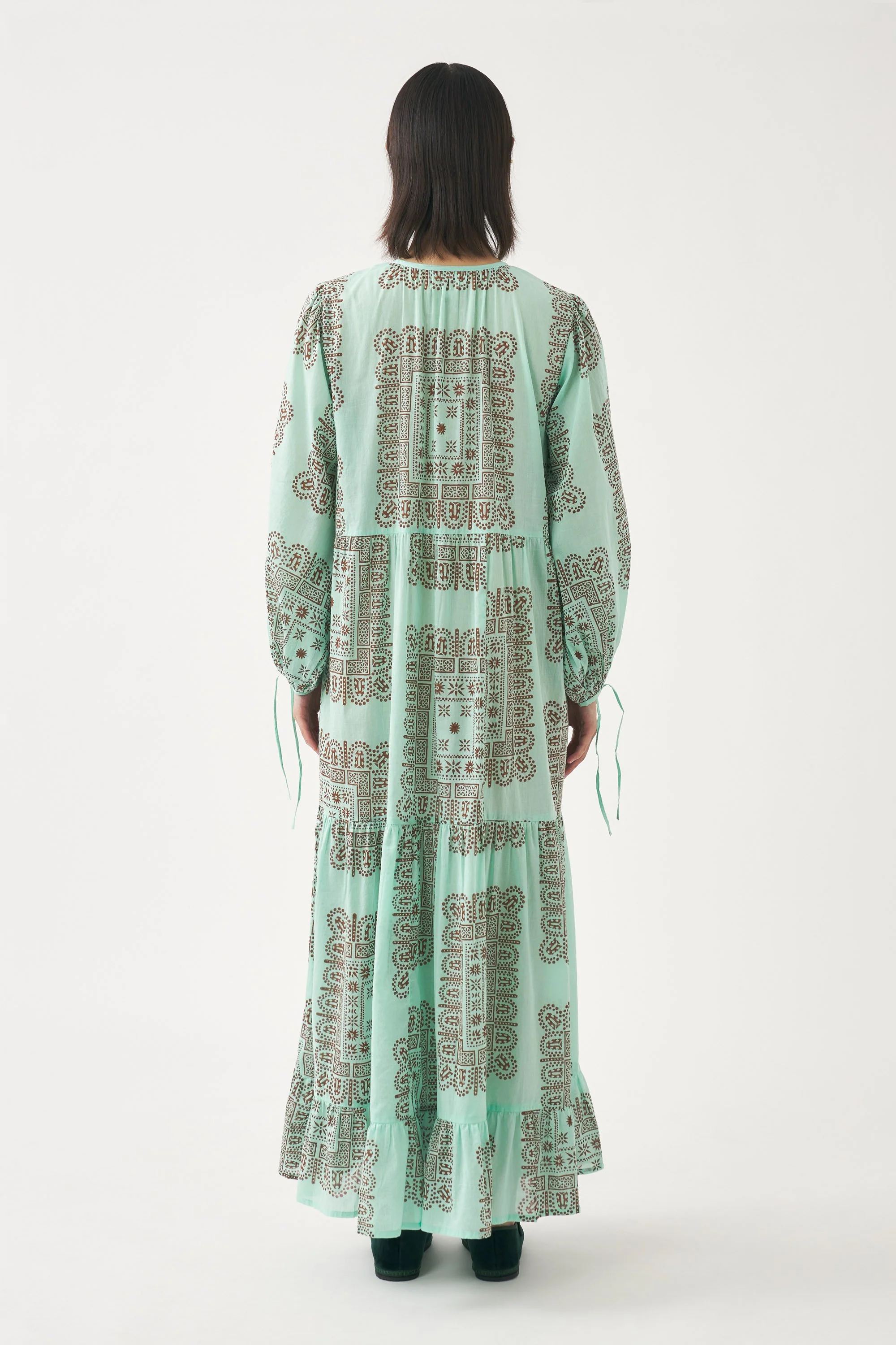 Robe longue en voile de coton imprimé Nalii - Image 2