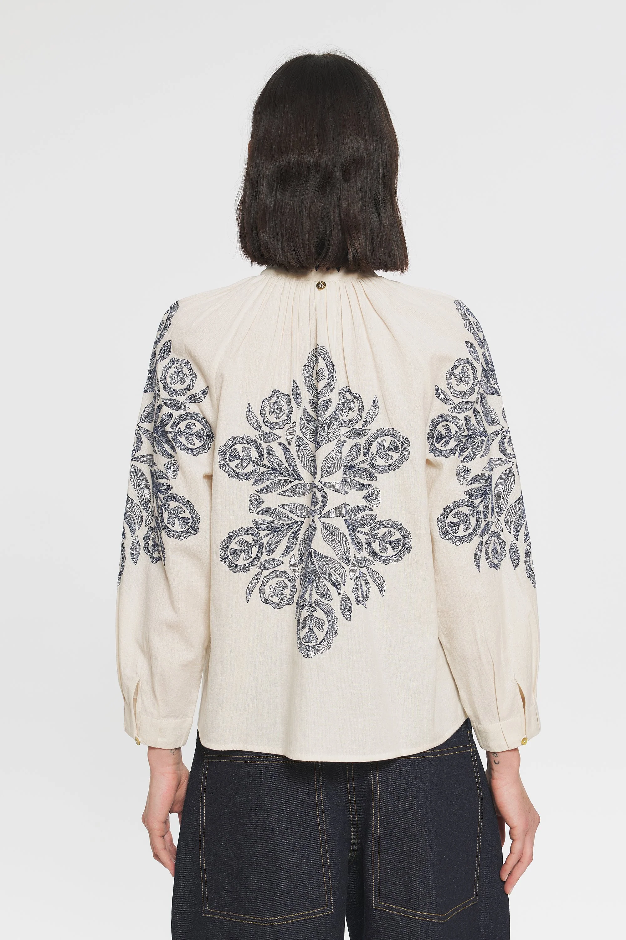 Blouse brodée Eglantine - Image 2