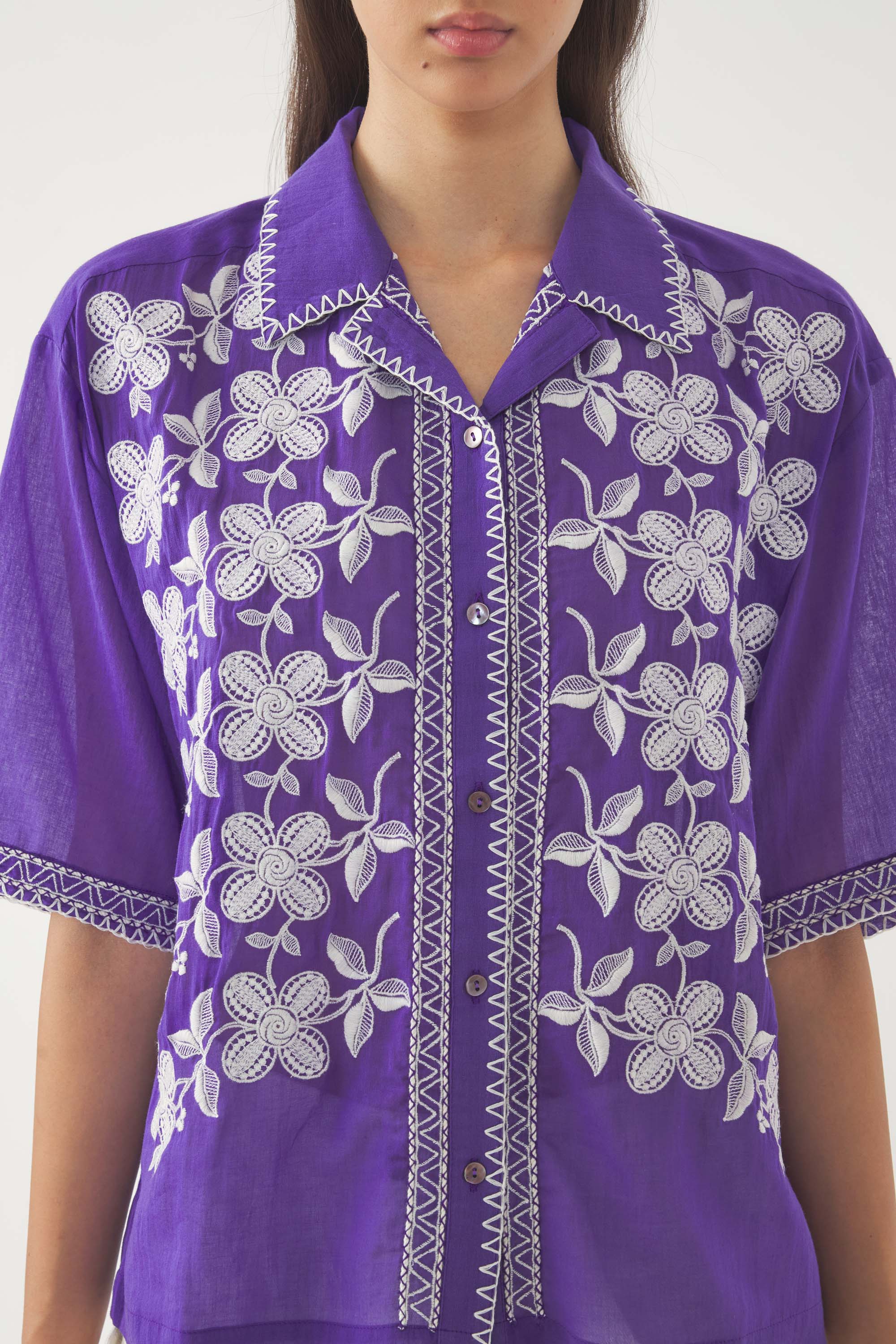 Blouse brodée Suzane - Image 3