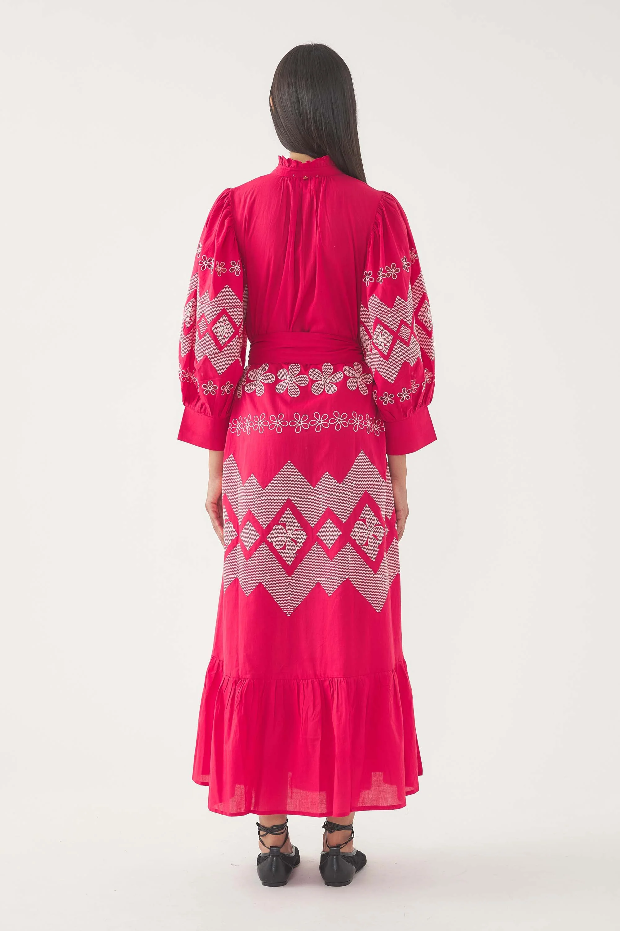 Robe longue brodée Tolede - Image 4
