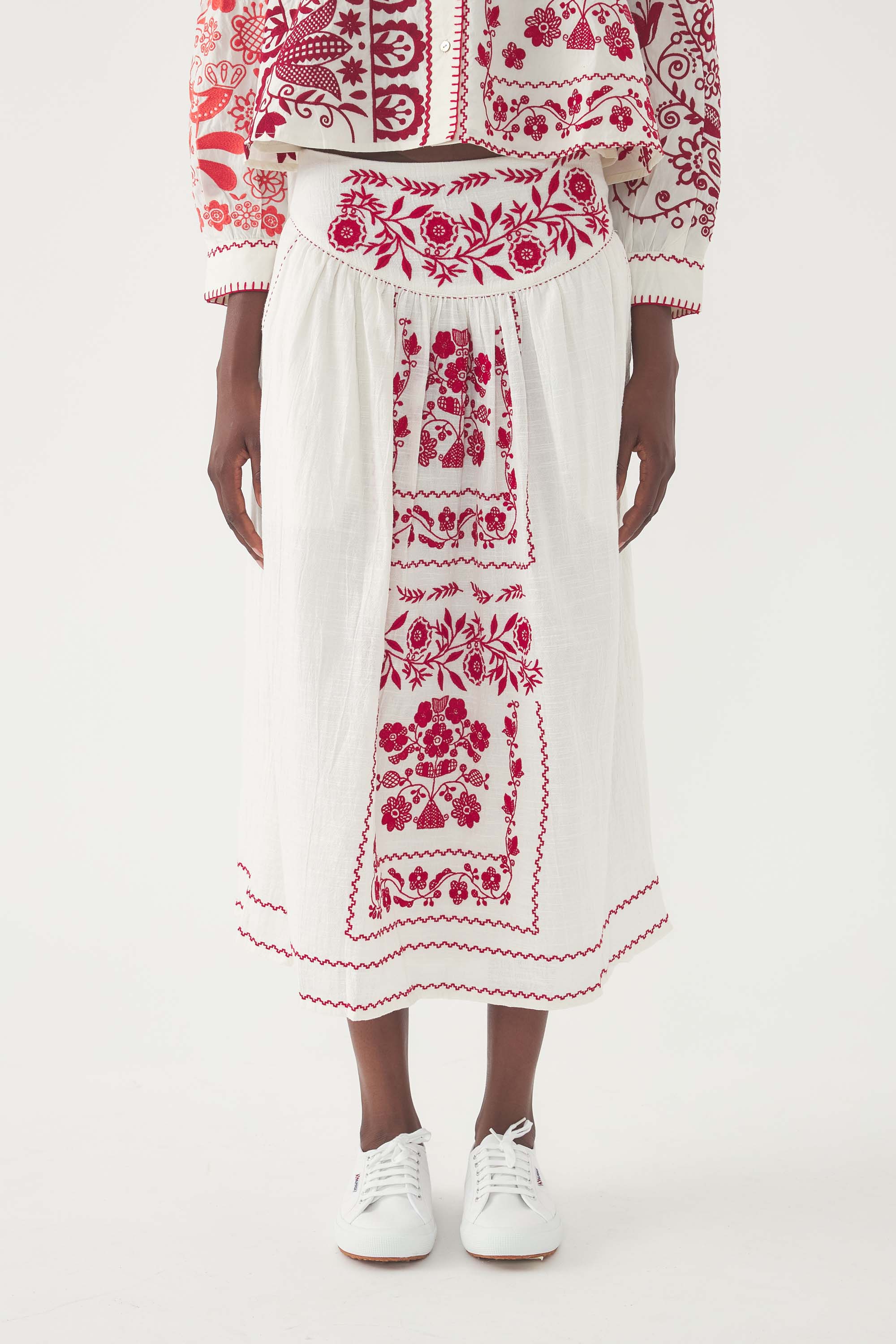 Jupe brodée Mamie - Image 2