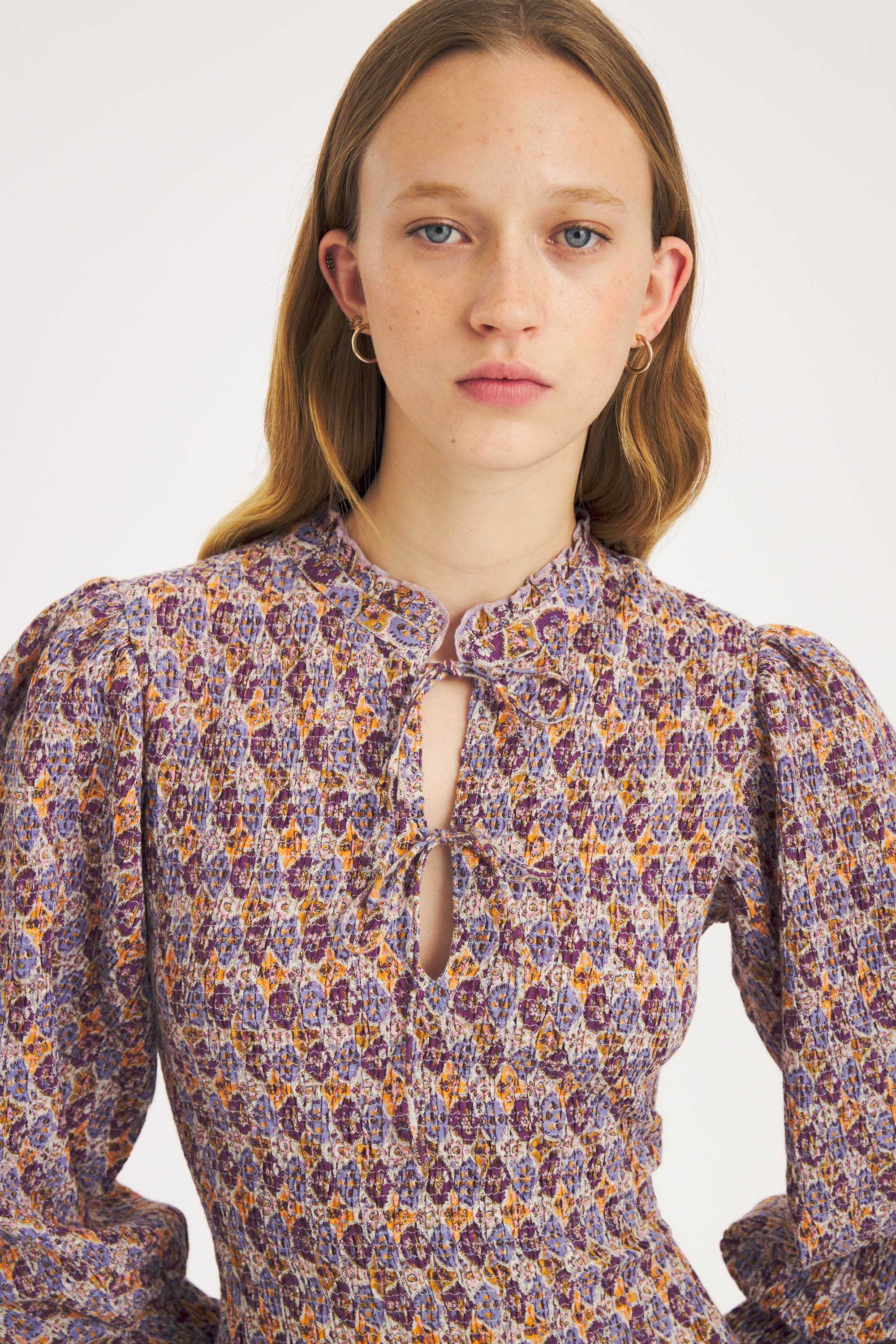 Robe longue smockée Kayla - Image 3