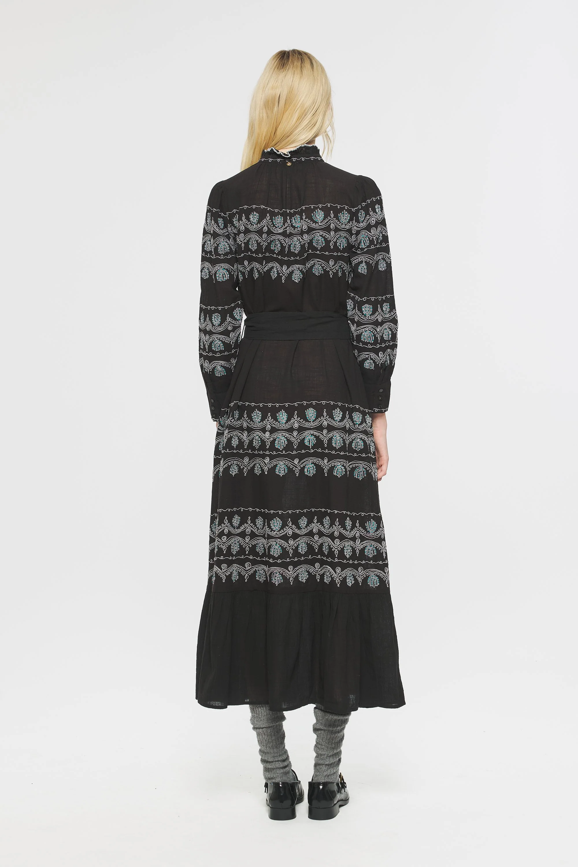 Robe longue brodée Nelly - Image 4