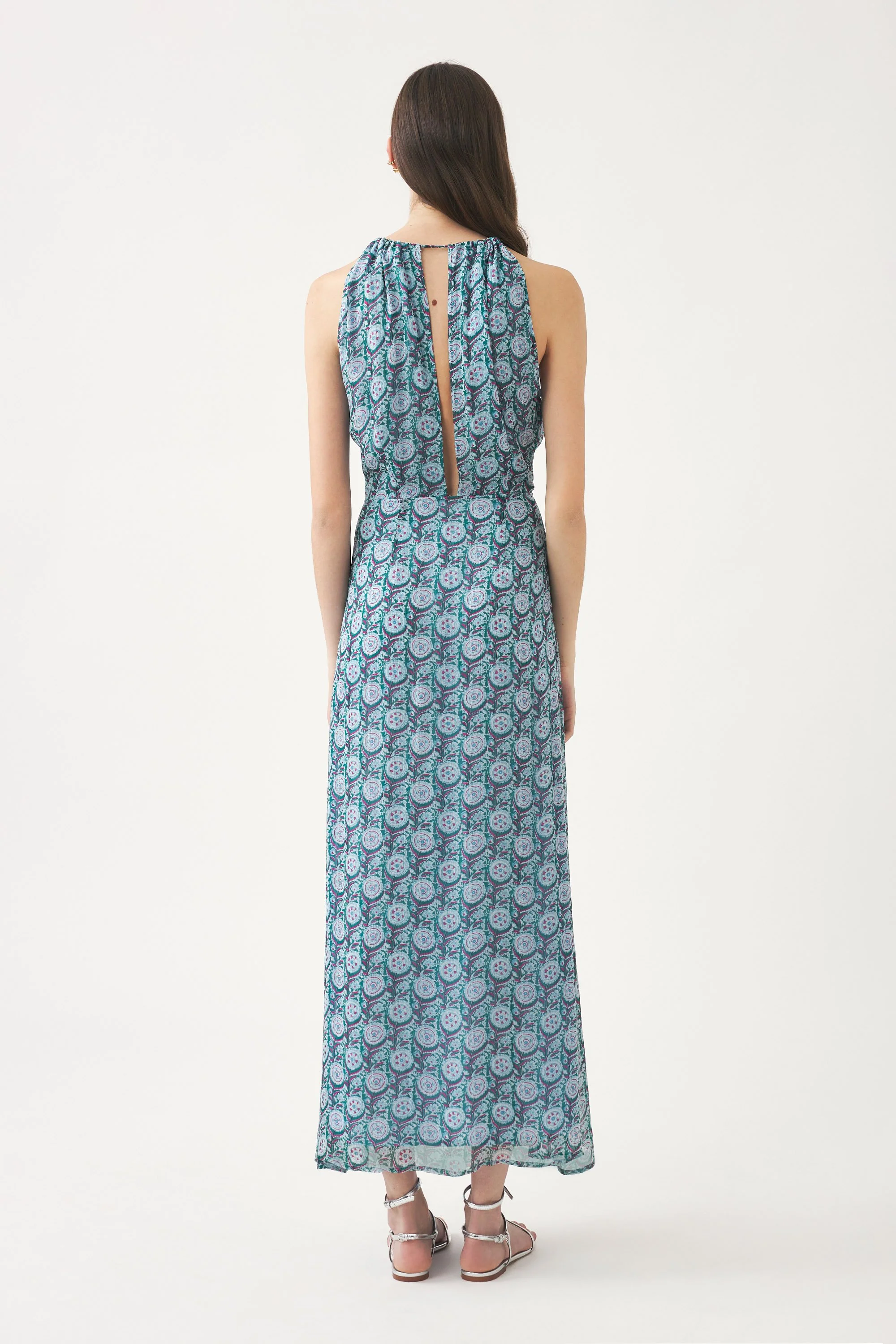 Robe longue en mousseline imprimée Cassy - Image 2