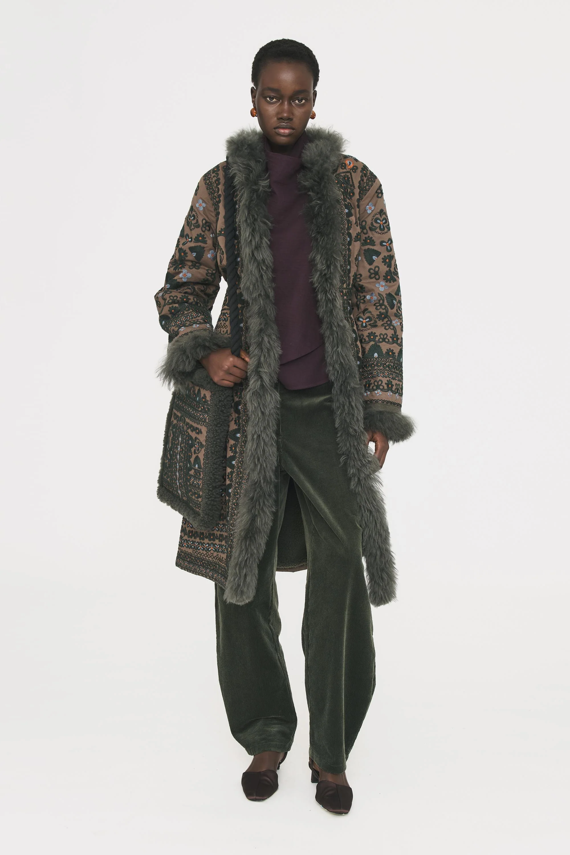 Manteau en fourrure Sandora